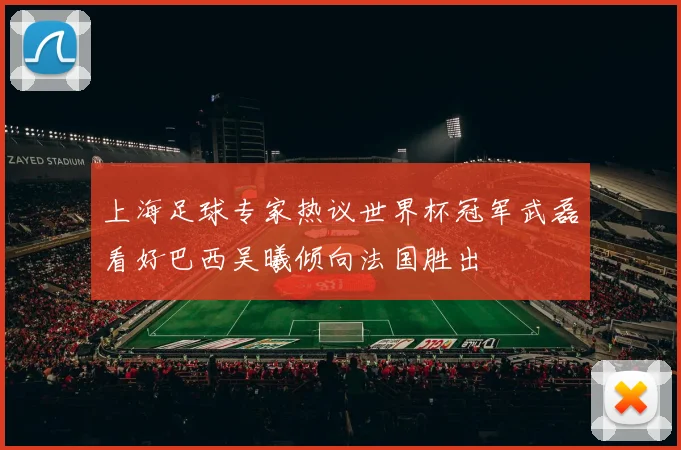 上海足球专家热议世界杯冠军武磊看好巴西吴曦倾向法国胜出
